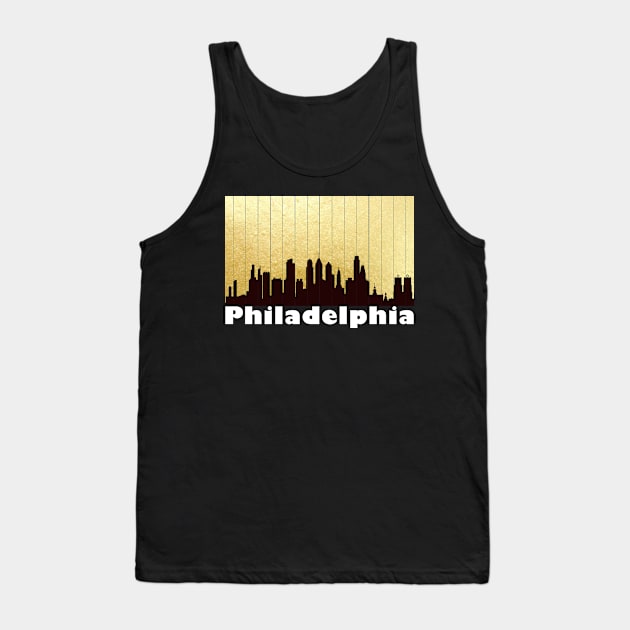 The Love For My City Philadelphia Skyline Great Gift For Everyone Who Likes This Place. Tank Top by gdimido